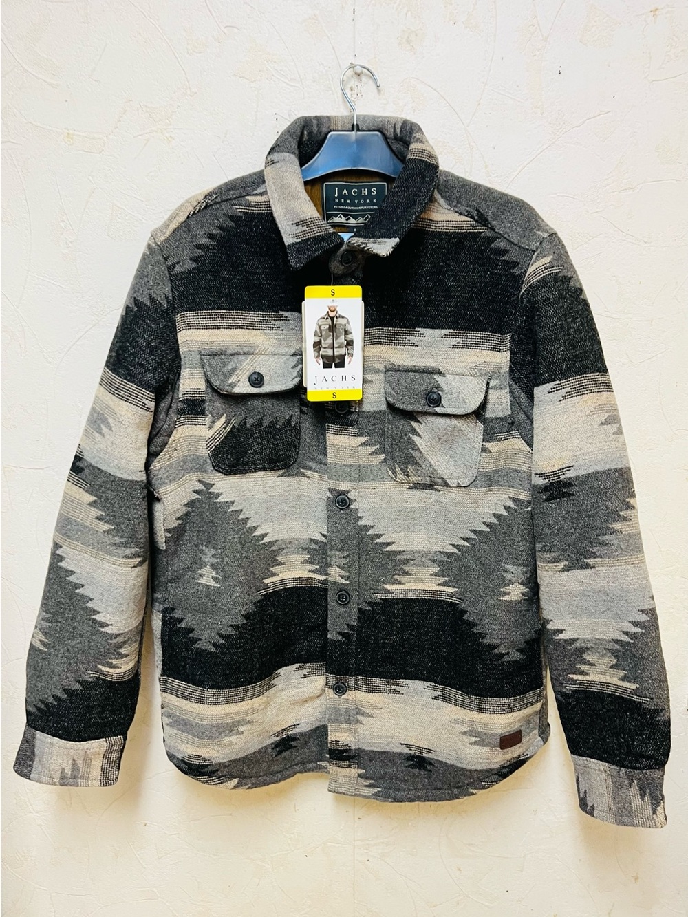 JACHS New York wool-blend shirt jacket Sz S